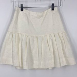 J.Crew cream colored skirt with built in lining.